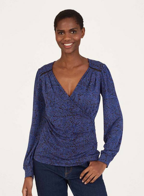 THOUGHT Adoette Lenzing Ecovero Printed Wrap Top 10